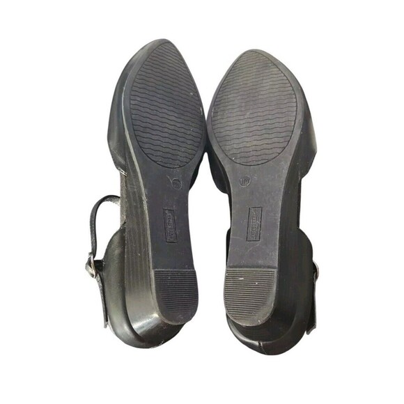 Seychelles Mary Jane Flats Women's 11W Black Memory Foam Scalloped Trim - Picture 4 of 6